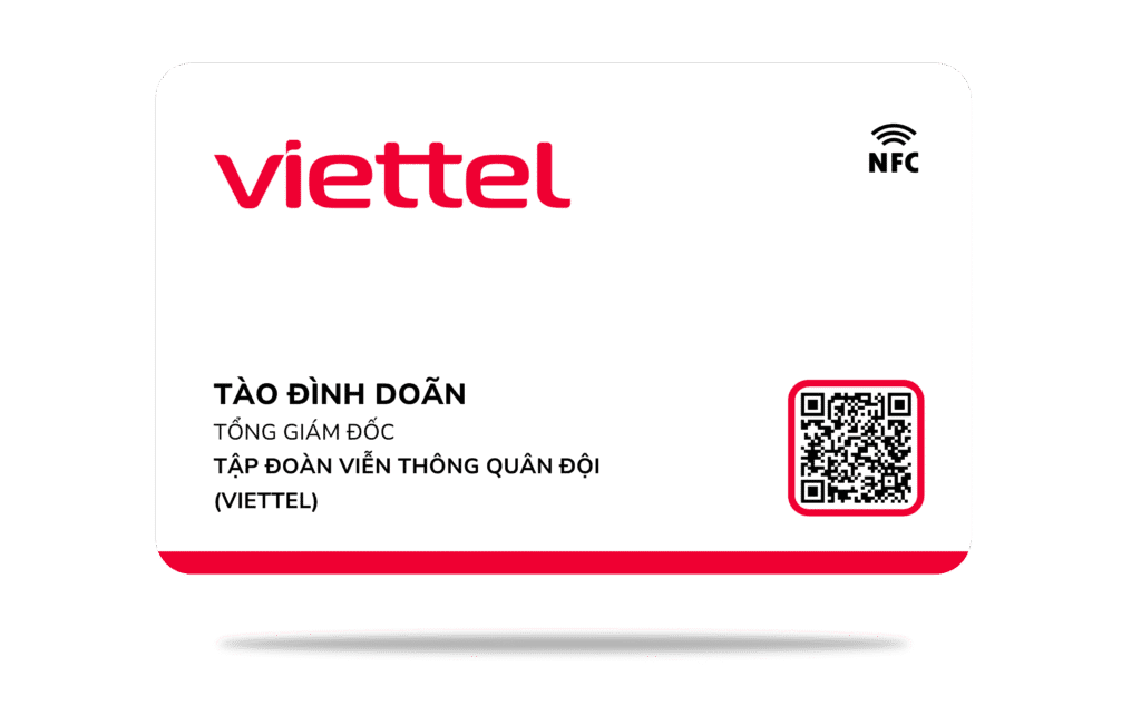Thẻ Trắng Doanh Nhân Pro ID - Mẫu Viettel Group