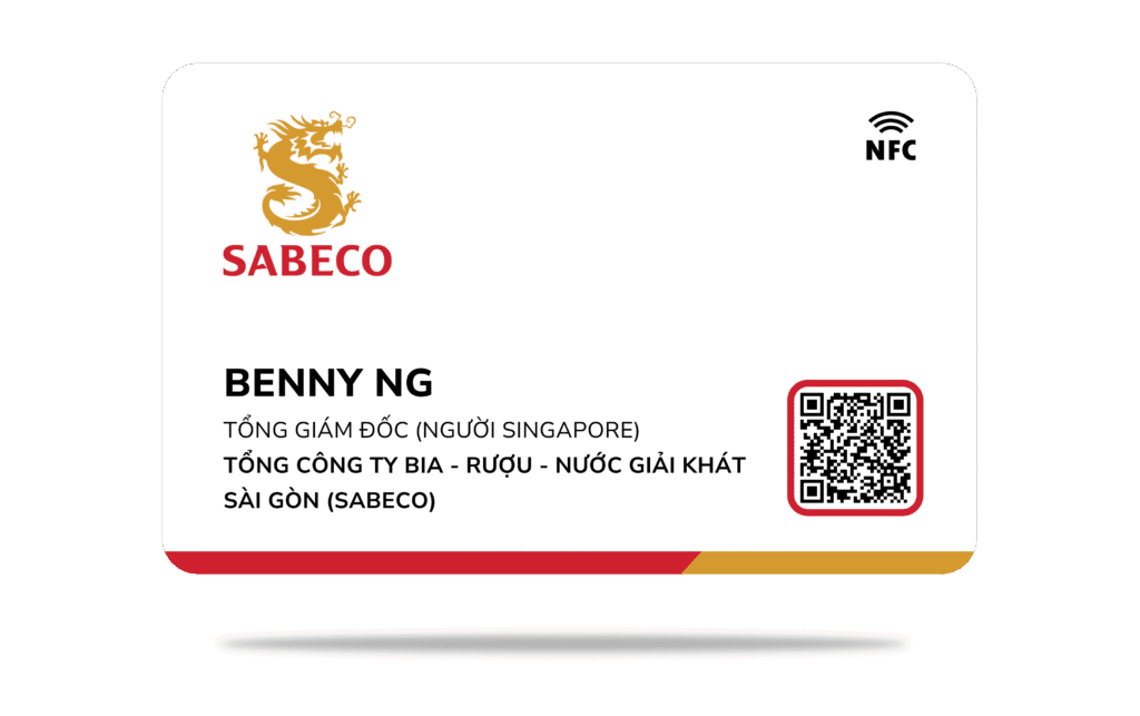 Thẻ Trắng Doanh Nhân Pro ID - Mẫu Sabeco