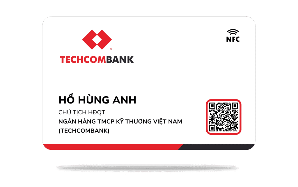 Thẻ Trắng Doanh Nhân Pro ID - Mẫu Techcombank