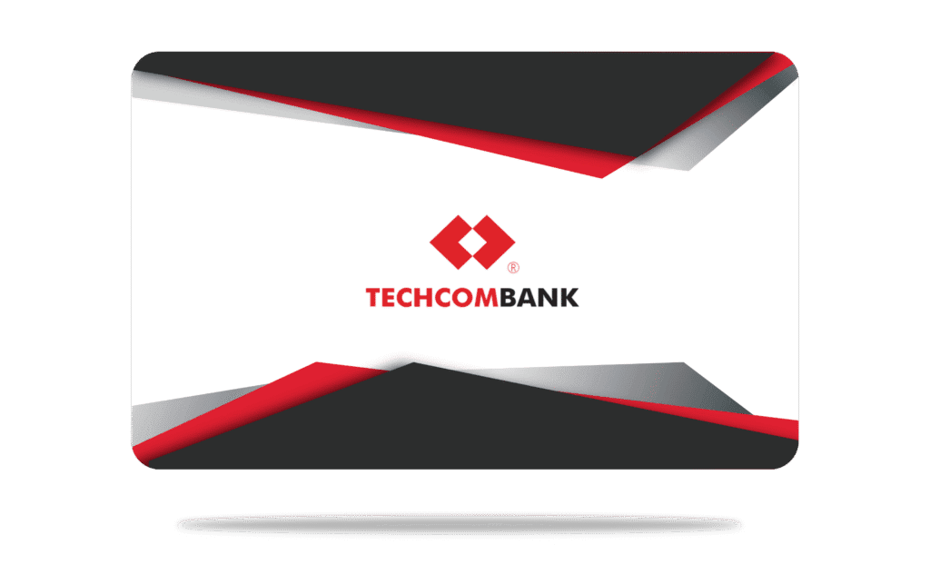 Thẻ Thiết Kế Riêng Pro ID - Mẫu Techcombank Đỏ Đen Sang Trọng