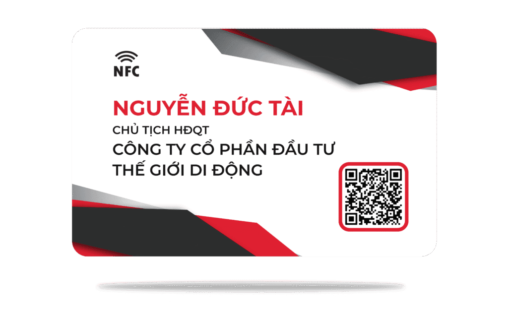 Thẻ Thiết Kế Riêng Pro ID - Mẫu Techcombank Đỏ Đen Sang Trọng